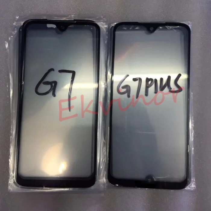 Ekvinor для Motorola Moto G7 G7 Plus G7 power G7 Play lcd сенсорный экран внешняя крышка переднее стекло замена панели объектива
