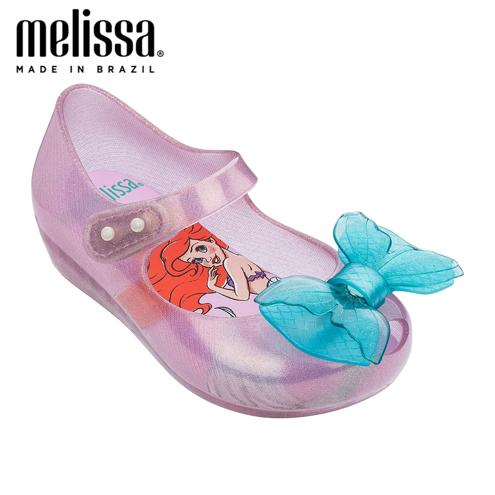 

2020 Mini Melissa Ultragirl + Mermaid Girl Jelly Shoes Sandals Soft Melissa Sandals For Kids Non-slip Summer Girl Shoes