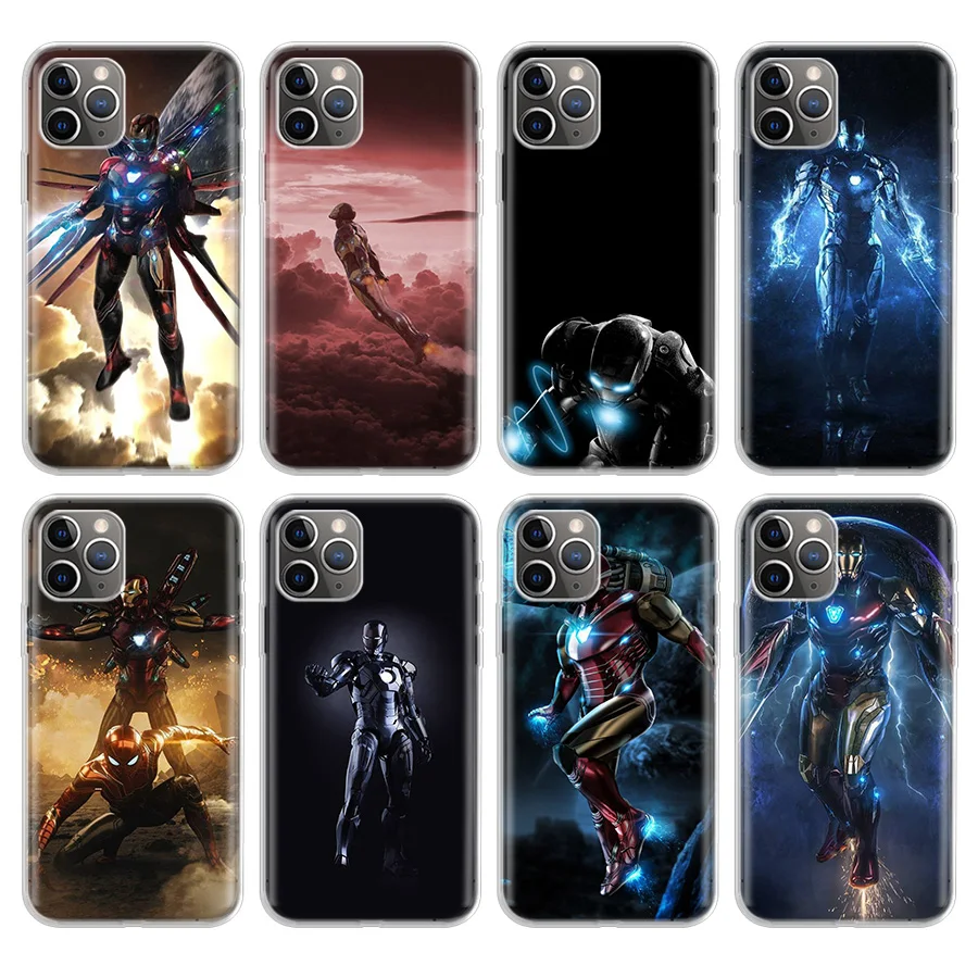 

Fashion Thanos Iron Man Phone Case For Apple iPhone 11 Pro 6 6S 7 8 Plus 10 X XS MAX XR 5 5S SE Phone Case Cover