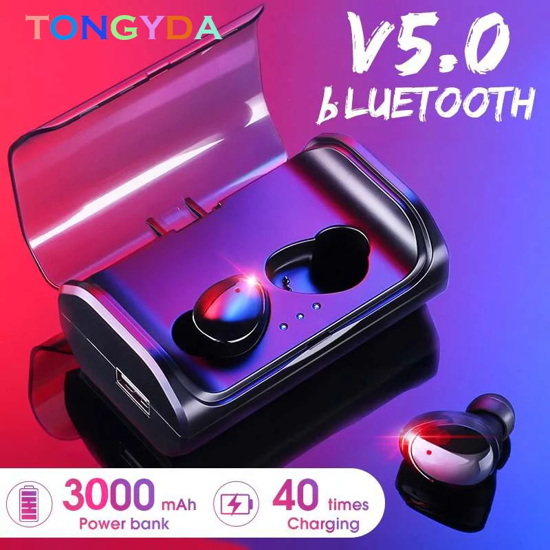 

TWS T8 Bluetooth 5.0 True Wireless Earphones In-Ear Earbuds Deep Bass Stereo IPX6 Waterproof Sports Headset VS i10 i12 i30 TWS