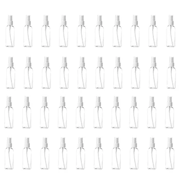 

40 Pack Fine Mist Clear Spray Bottles 2.7Oz with Pump Spray Cap, Reusable and Refillable Small Empty Plastic Bottles for Travel,