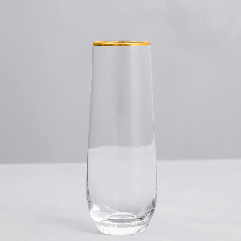 JOUDOO бокал для красного вина es многоразовое прозрачное стекло фруктовый сок пивная чашка для коктейля Кофе Свадебная посуда бар посуда для напитков 35 - Цвет: 225-300ml