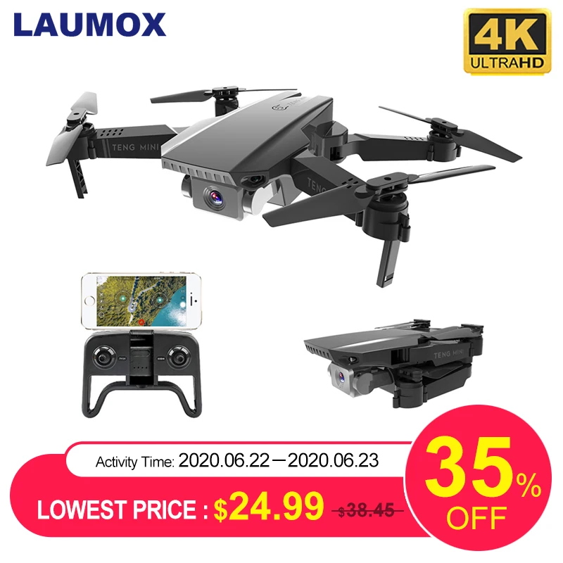 LAUMOX M71 720P RC Drone 4K Optical Flow HD Camera Mini Foldable Quadcopter WIFI FPV Selfie Drones Quadrocopter Toy VS KF609
LAUMOX M71 720P RC Drone 4K Optical Flow HD Camera Mini Foldable Quadcopter WIFI FPV Selfie Drones Quadrocopter Toy VS KF609