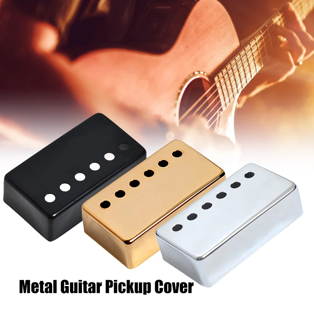 2Pcs Humbucker Guitar Pickup Cover 50mm + 52mm Pole Spacing Metal LP