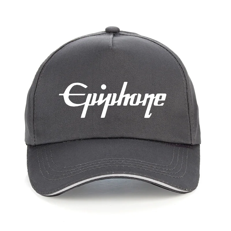 Серый Epiphone 5 бейсболка с принтом модная классная Повседневная Бейсболка Летняя унисекс регулируемая бейсболка шляпа бренда Gorra hombre - Цвет: Серый