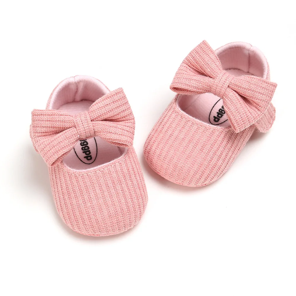 Spring And Autumn 0-1 Year Old Woolen Bow Baby Princess Shoes Toddler Baby Newborn Shoes Girl 6To 12 Month Infant Little Girls Spring And Autumn 0-1 Year Old Woolen Bow Baby Princess Shoes Toddler Baby Newborn Shoes Girl 6To 12 Month Infant Little Girls