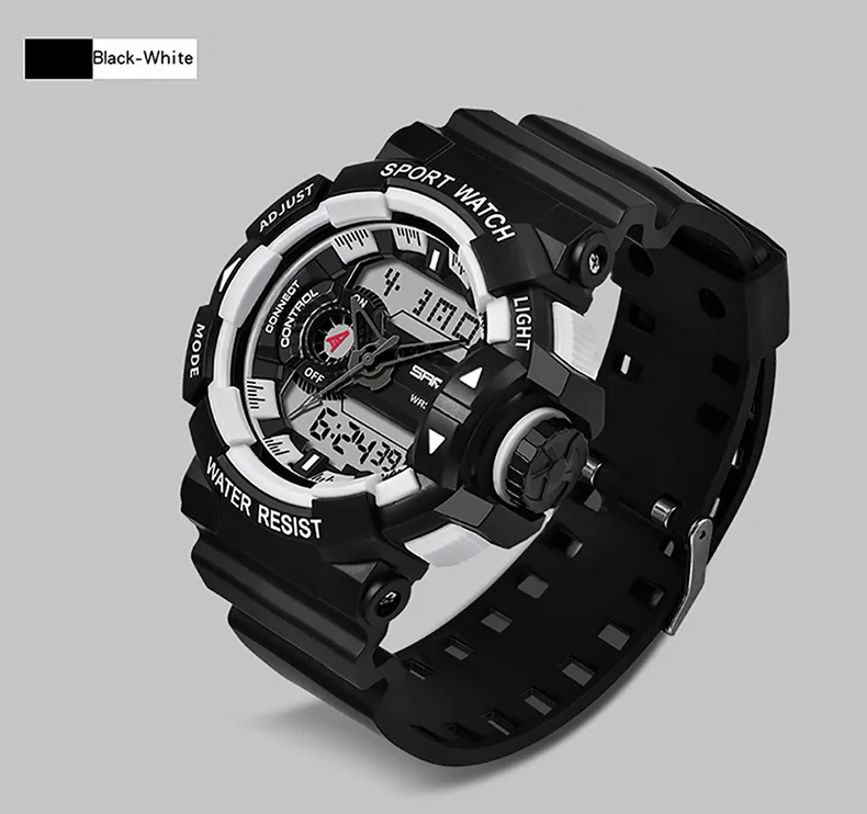 SANDA Men Watch Sports Digital Watches 50M Diving Waterproof Military Quartz Top Brand Wrist Watches For Men Relogio Masculino