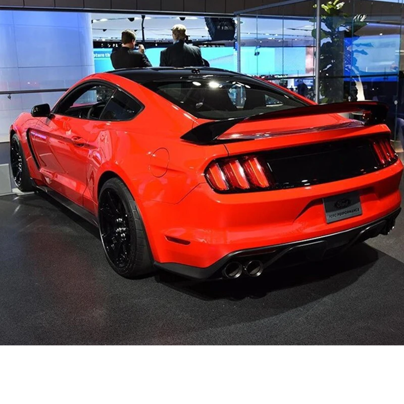 Спойлер из углеволокна Mustang 16 17 18 для Ford Mustang GT СТИЛЬ заднее крыло цветной спойлер Автомобильный багажник хвост губы аксессуары
