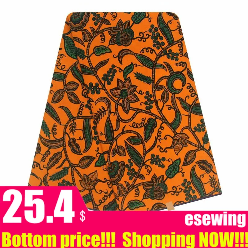 Настоящий воск высокое качество голландский воск африканская вощеная ткань принтом Анкара голландский воск Лидер продаж дизайн для женщин платье