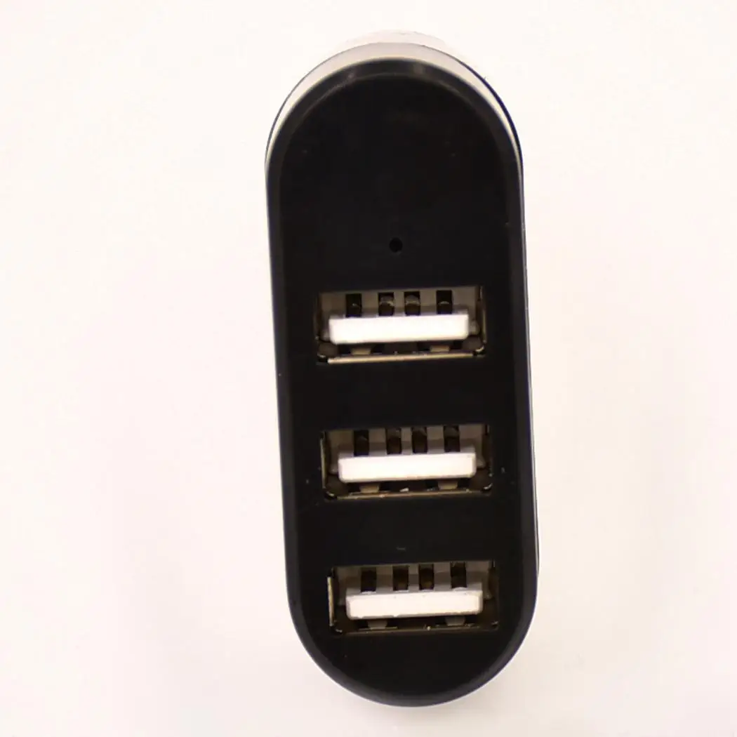 Вращающийся высокоскоростной 3 порта USB Spliter HUB 500mA сплиттер Spliter адаптер-20-75 градусов-40-85Degree 5V