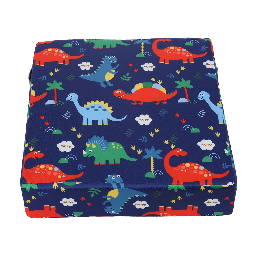 

Square Chair Pad Non Slip Washable Thick Kid Cartoon Dismountable Mat Soft Portable Dining Heightening Baby Booster Cushion