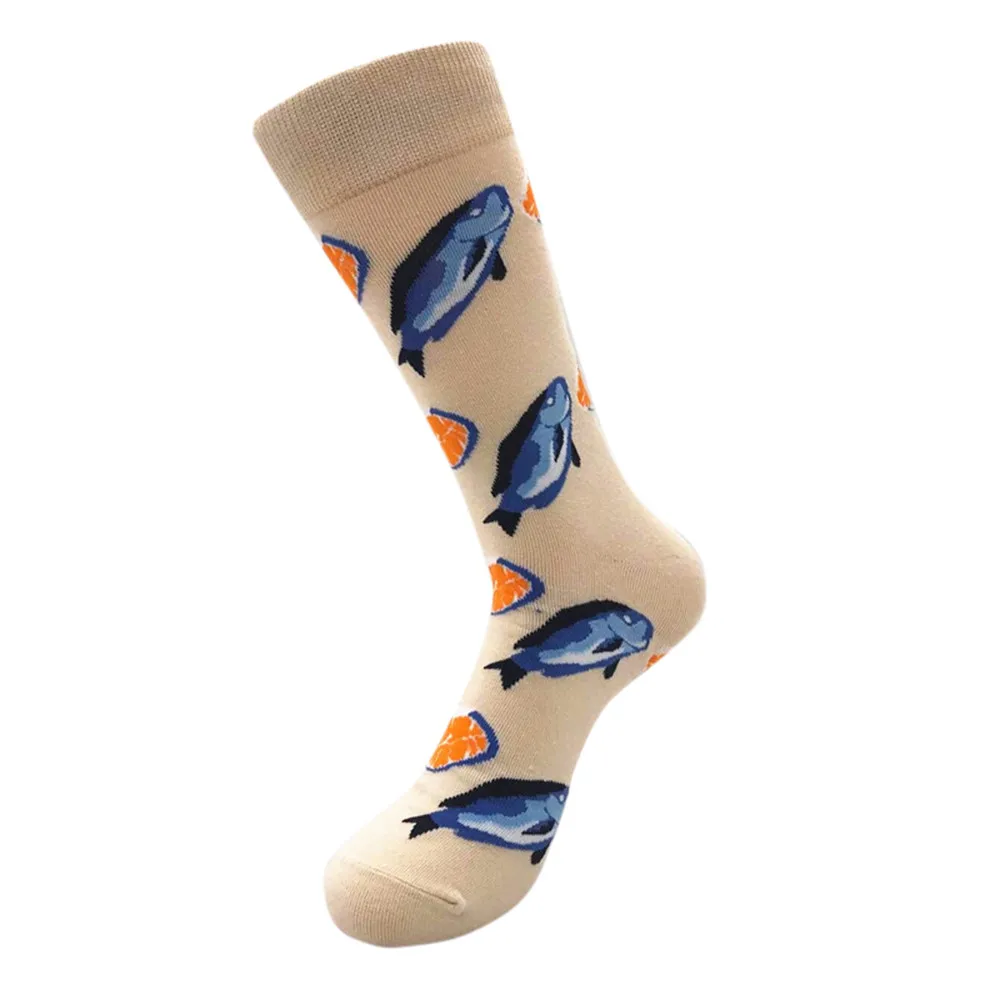 Jaycosin носки с принтом забавные носки унисекс милые фрукты Calcetines забавные носки для женщин и мужчин Теплые Носки для зимы