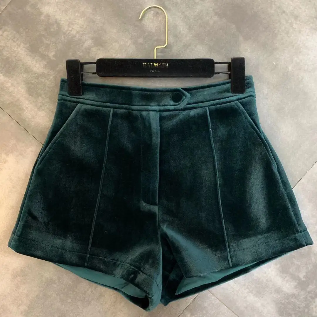 Зимние Бархатные шорты для женщин, новая версия, супер положительная сетчатая версия, маленькие бархатные повседневные шорты для женщин