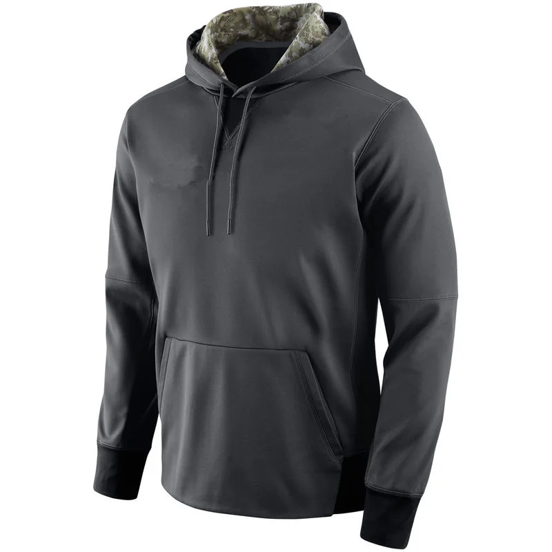 ColtsTeams Пользовательские футбольная команда флаг США логотип уголь Салют для обслуживания пуловер Производительность передний карман толстовки с капюшоном - Цвет: ColtsTeams