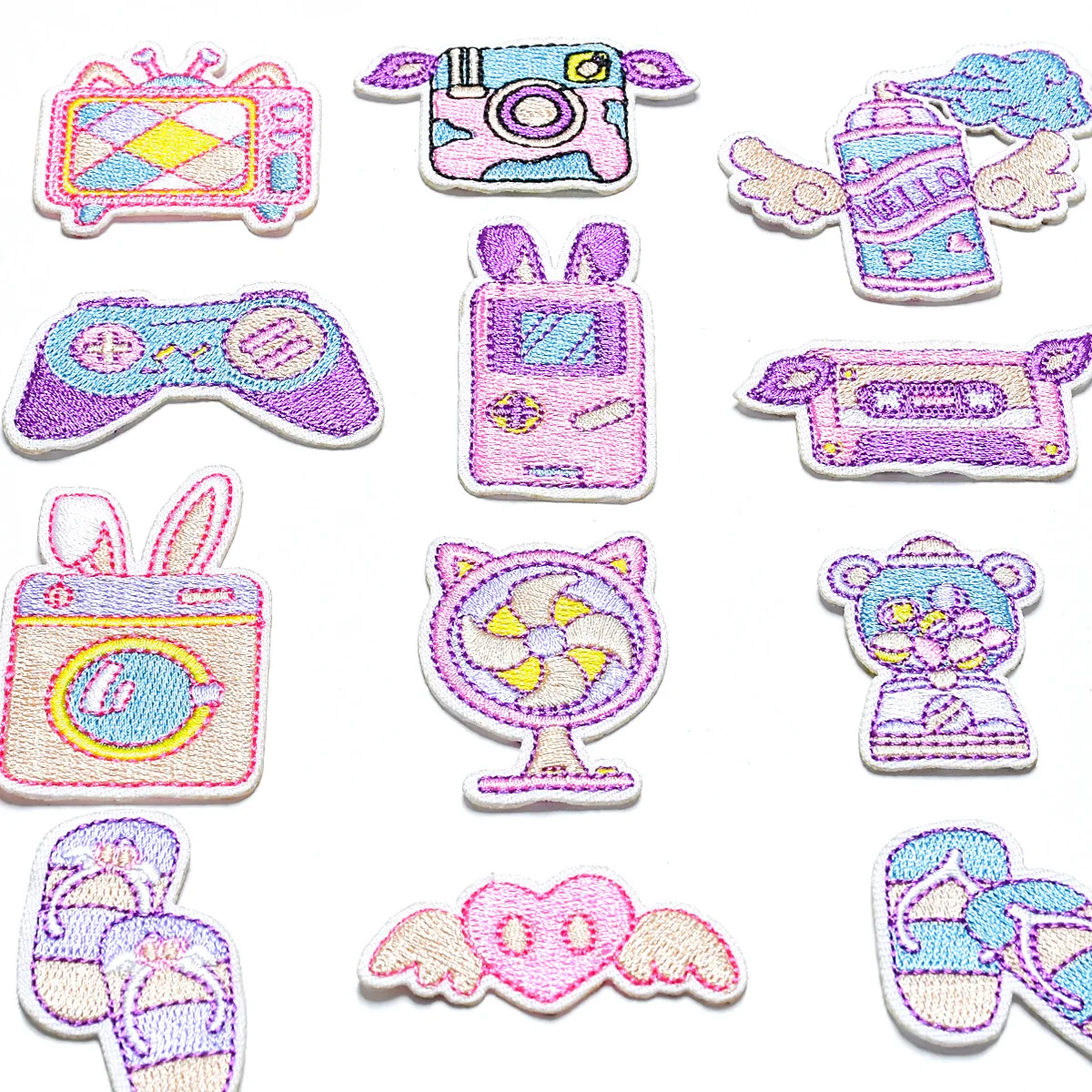 

Cartoon animals Fish Embroidered Patches Iron on Stickers for Clothing Applique Diy Accessories Clothes Badges for Kids
