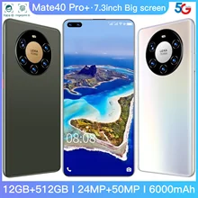 

Global Version Cellphone 7.3 Inch 6800mAh Octa Core Quad 16GB+512GB Rear Camera Android 11.0 Mobile Phone 5G 4G LTE Smartphone