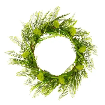 

Artificial wreath simulation plant fern leaf autumn wreath simulation decoration holiday decoration door decoration wreath