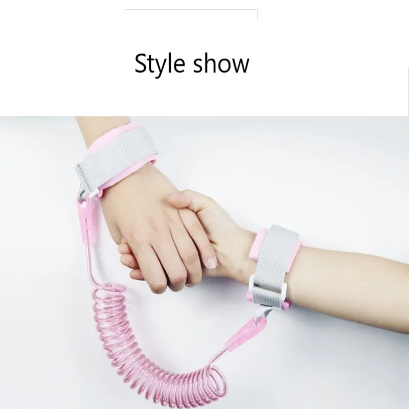 Модный 1,5 м браслет Harnais De saucurite ranglable Enfants Laisse Anti-perte Poignet lien Traction Corde bece Marcheur