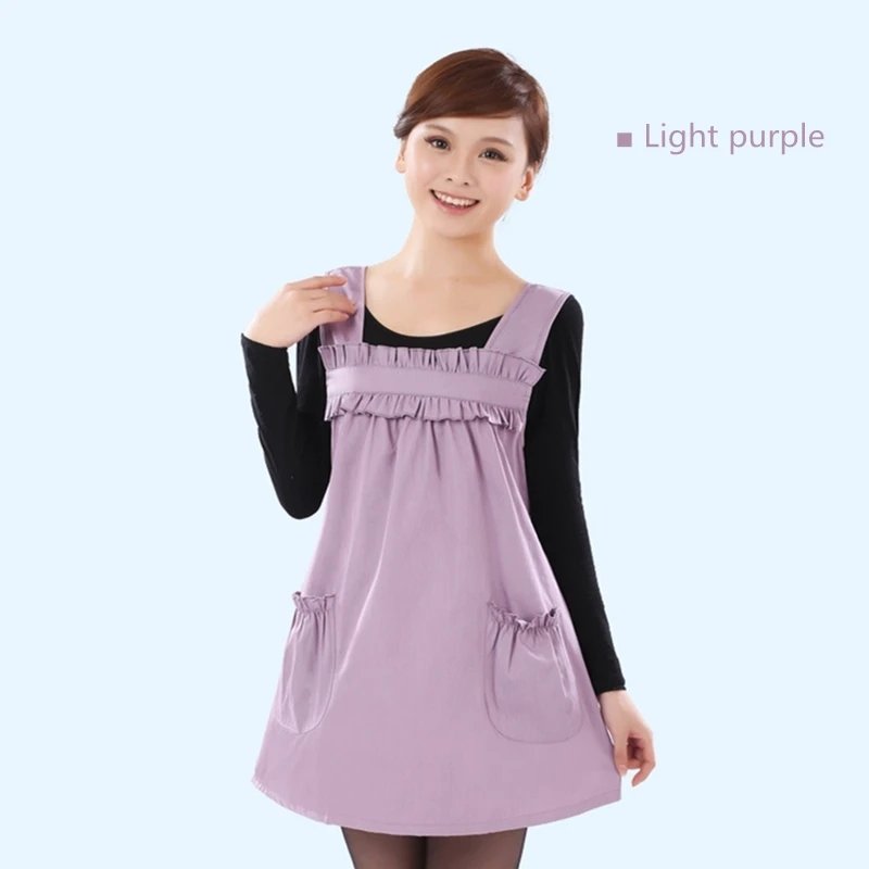 Light purple Электромагнитное излучение защитная одежда для беременных женщин удобная и дышащая EMF Экранирование металлического волокна платье - Цвет: Light purple