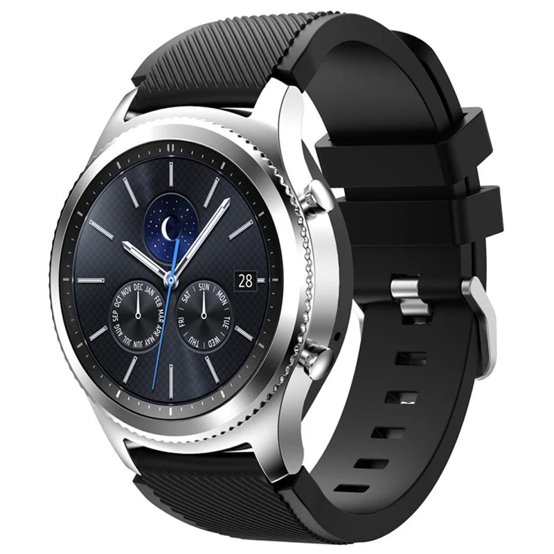 22 мм ремешок для часов Samsung Galaxy watch 46 42 active 2 Gear S3 Frontier huawei Watch gt спортивный браслет