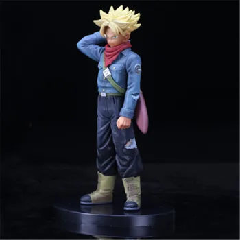 

Dragon Ball Z Trunks Future Carrying Sword Blue Gold Hair Style Figure DBZ Goku Super Saiyan Action Figure 21cm