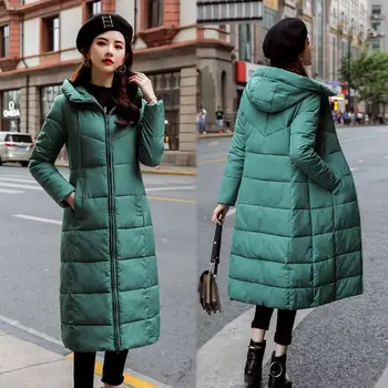 

Maternity Winter coat Plus Size M-6XL pregnancy Parka Coat Long Down Jacket Plus Size Long Hooded down cotton Coat Jacket Women