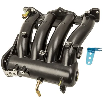

Aluminum Intake Manifold For Honda Civic CRX D-series Engines 1988-2000 Black For Honda Civic del Sol (S, Si) 93 - 97