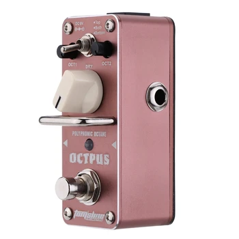 

AROMA AOS-3 Octpus Electric Guitar Pedal Polyphonic Octave Guitar Effect Pedal Mini Single Effect Guitar Parts & Accessories