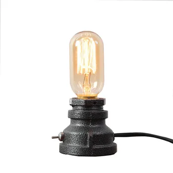 

Retro Industrial Water Pipe Table Lamp Bar Dormitory Bedroom Vintage Desk Table Lantern Lamp Fixture Indoor Lighting Home Bedroo