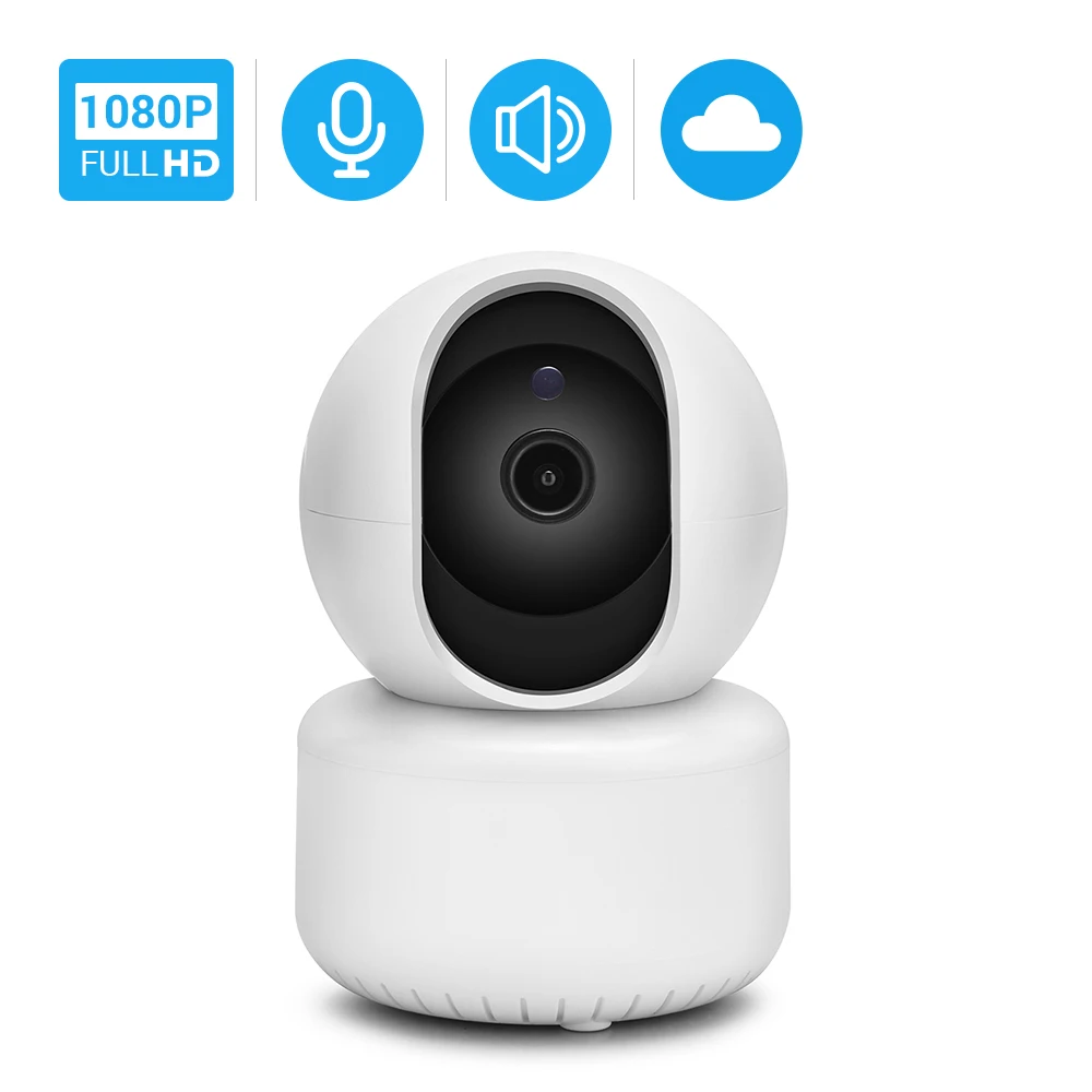 

Hamrolte HD1080P Mini Wifi Camera Baby Monitor Pan/Tilt IP Camera Nightvision Two Way Audio Motion Detection iCSee Remote Access