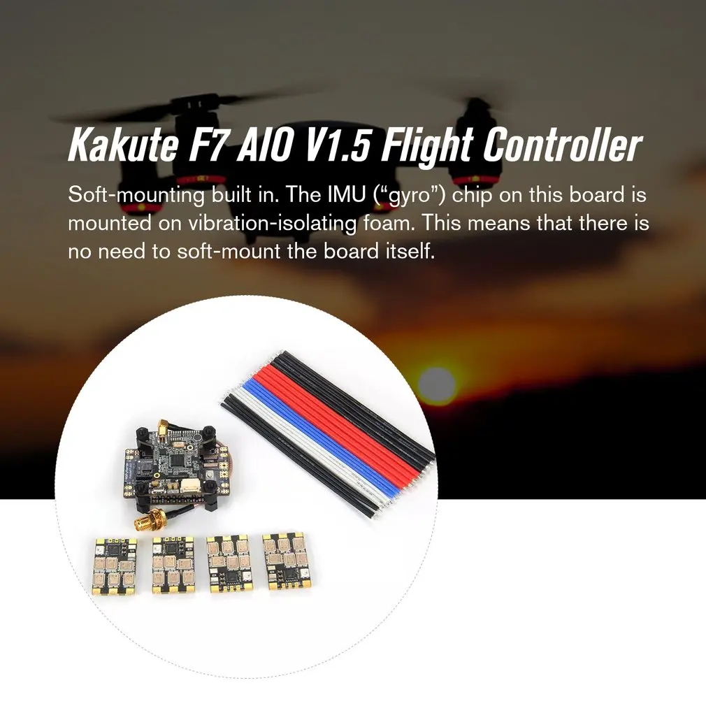 Holybro Kakute F7 V1.5 Контроллер полета+ Atlatl HV V2 VTX+ 4 шт. 65A BL_32 Tekko32 F3 металлический ESC комбо для радиоуправляемого дрона