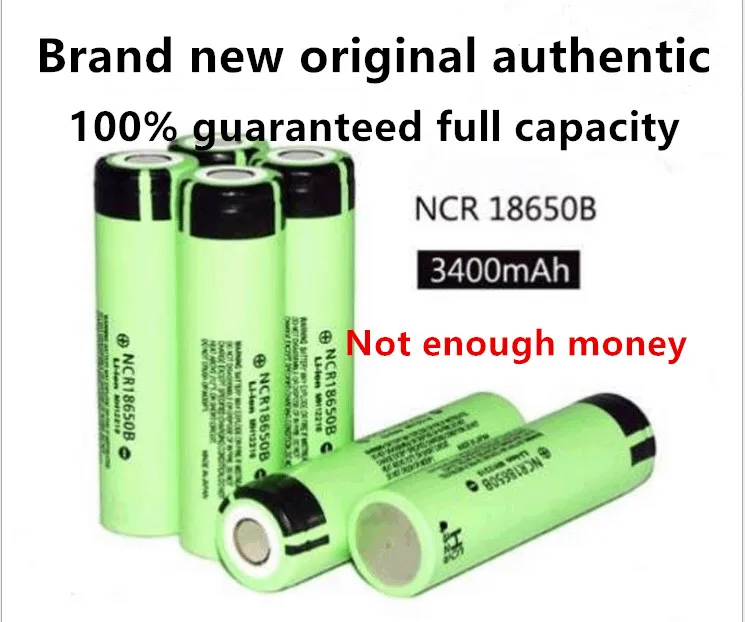 2-20 шт Новые оригинальные подлинные NCR18650B 3,7 v 3400mah 18650 литиевая батарея, фонарик, ноутбук, портативный вентилятор ·
