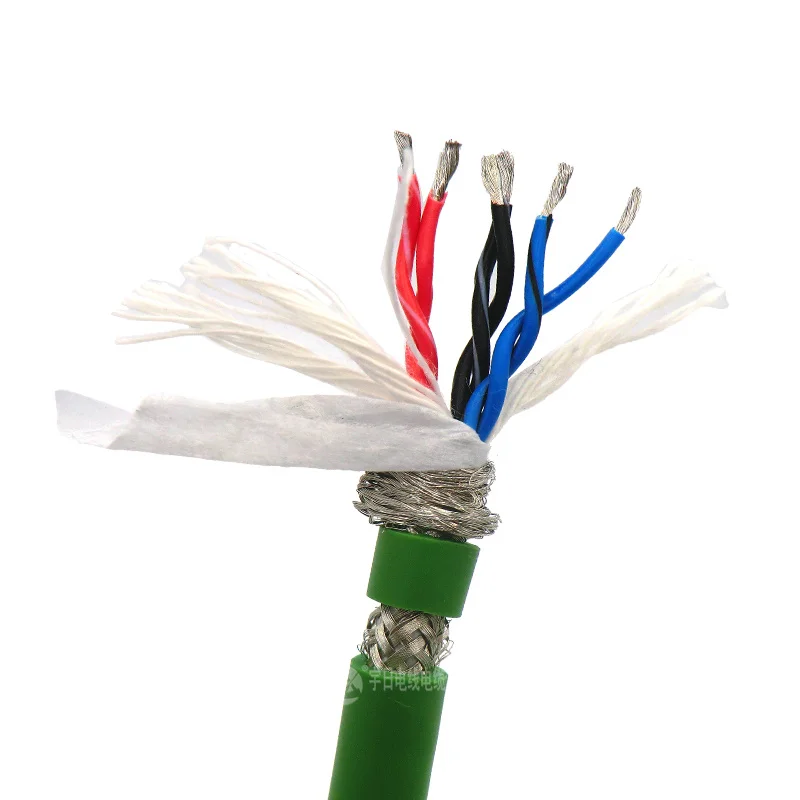 Кабель передачи данных Drag Chain 6 ядер 0 2 мм² 24 22AWG сверхгибкая экранированная витая