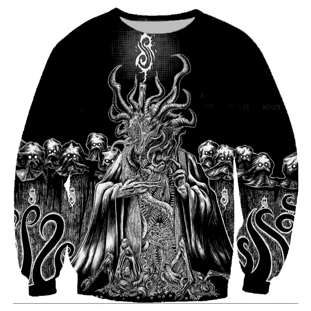 04 Slipknot рок толстовки 3D печатных унисекс пуловер толстовки с длинным рукавом Crewneck уличная Толстовка Sudaderas Hombre 5XL - Цвет: 04
