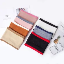 Осенне-зимний шарф для детей, мягкий теплый вязаный шарф для девочек и мальчиков, Детские шарфы, нагрудники 16 см x 23,5 см, 6 цветов