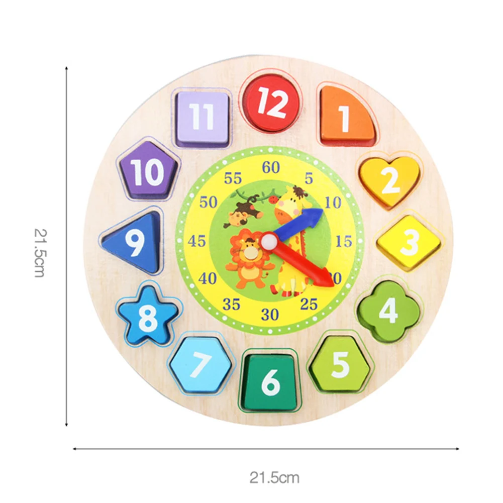 Деревянные формы цвета сортировки часы резьба Бисер для игр Обучающие Детские игрушки Цифровой Геометрии Обучающие сортировки гнездовые игрушки