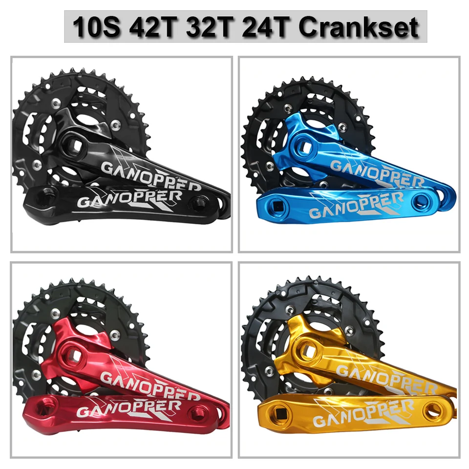 square taper mtb crankset