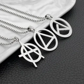 

Stainless Steel Geometric Pendant Link Necklace For The Avengers Logo Necklace Hip Hop Retro Accessories Jewelry Brithday Gift
