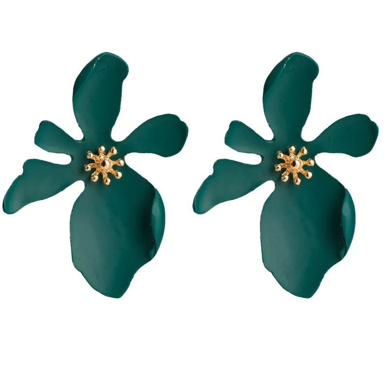KMVEXO зеленый богемный макси металлический Висячие серьги для женщин Подарки геометрические кристаллы смолы кисточкой яркие серьги украшения - Окраска металла: Style 2