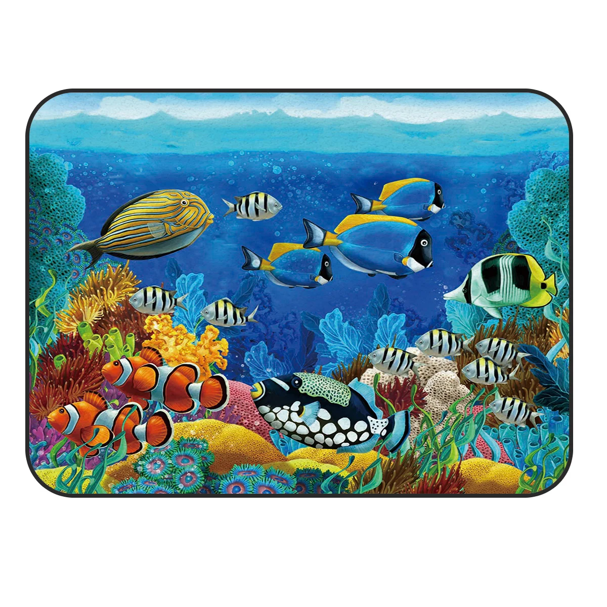 CHARMHOME мягкий Противоскользящий ковер мультфильм мир морского дна коралловый риф ковер с изображением рыбок Для гостиной коврик для спальни домашний декор