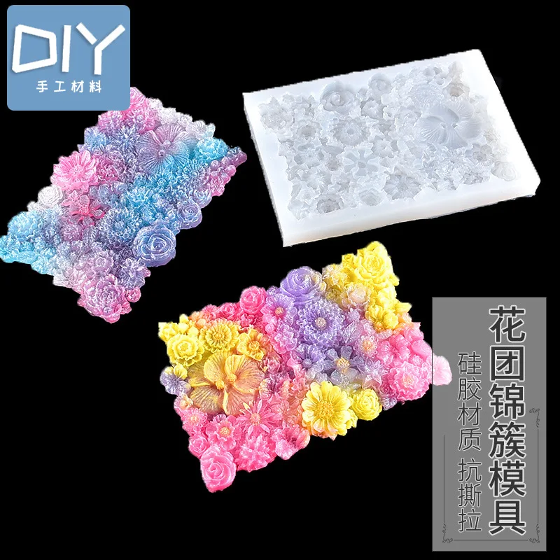 Silicone Epoxy Mold Flower Mold Jewelry Pendant Making Mould Home Casting DIY Molds Crafts Jewelry Making Tools