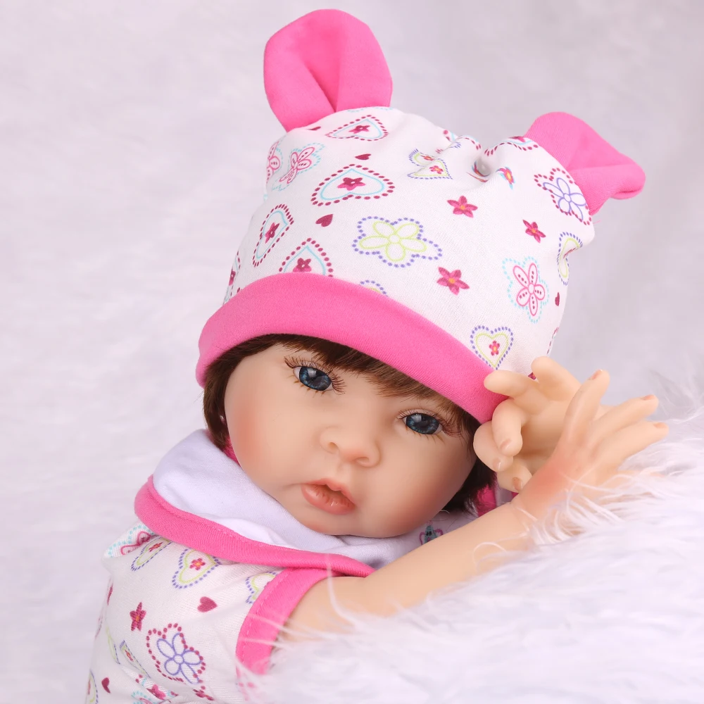 Bebes Кукла реборн 55 см девочка тканевые куклы Boneca Brinquedos Bonecas детские подарки на день игрушки кровать время playmate