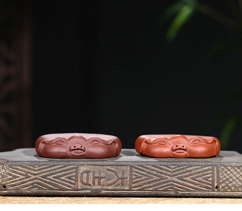Piggy Saucer Coaster Clay Tea Ornaments Wholesale Sculpture Manufacturers Craft Gift Customization Printed Logo