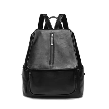 

Backpack Women 2020 Korean Version Trendy Simple All-match High Capacity Soft Skin Anti-theft Backpack Leisure Travel Woman Bag