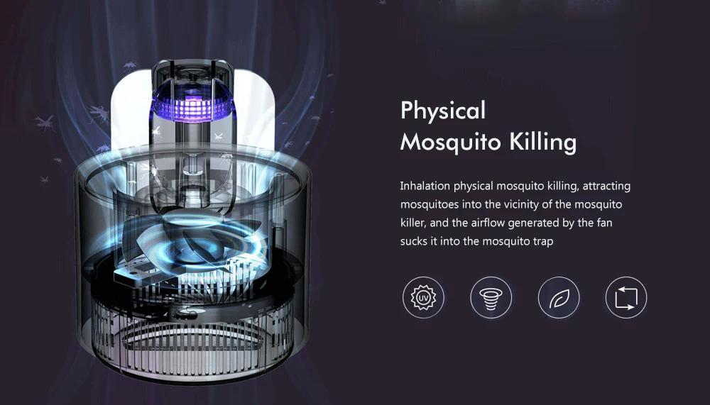 Home Plant Shape Quiet USB LED Mosquito Light Anti-mosquito Lamp from Xiaomi youpin