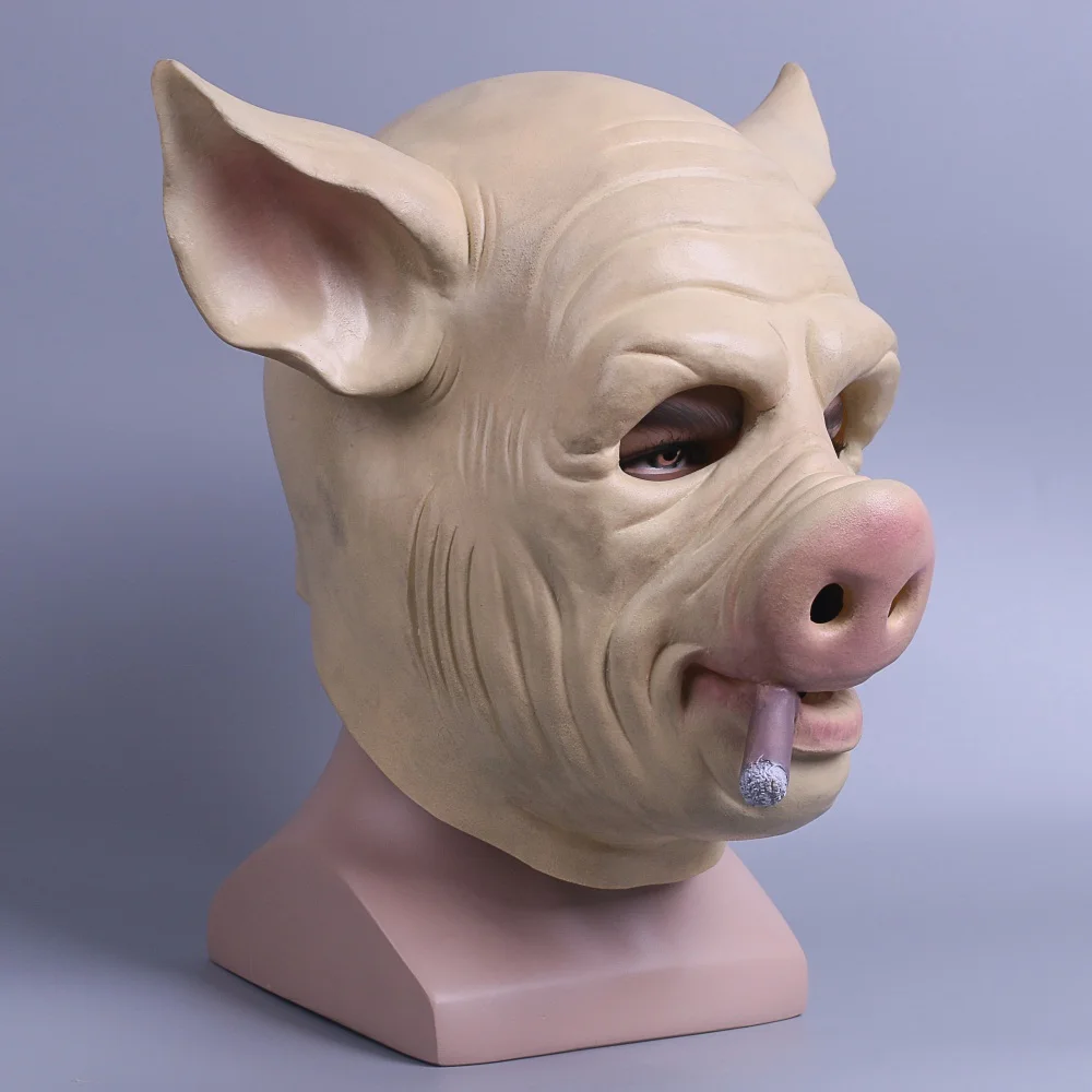 Game h1z1 Battle Royale Mask Cosplay Mischievous Pig Latex  Halloween Mask New (4)