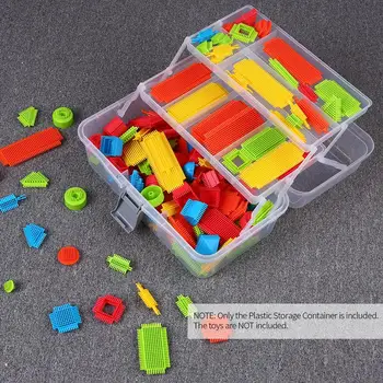 

New 3 Layer Folding Plastic Storage Box for Toys Multiple Compartments Organizer Medicine Cabinet Cosmetics Container Storage Ca