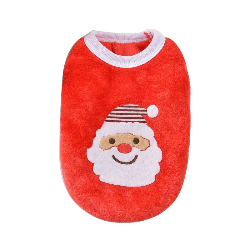 

Dog Vest Warm Autumn Winter Fleece Cartoon Animal Printed Puppy Pet Dog Clothes For Small Medium Dogs Cute Christmas T-shirts