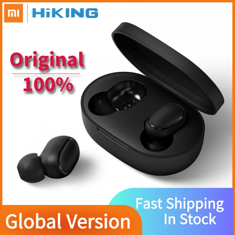 Оригинальные наушники Xiaomi Redmi AirDots Global Edition bluetooth V5.0 mi настоящие беспроводные