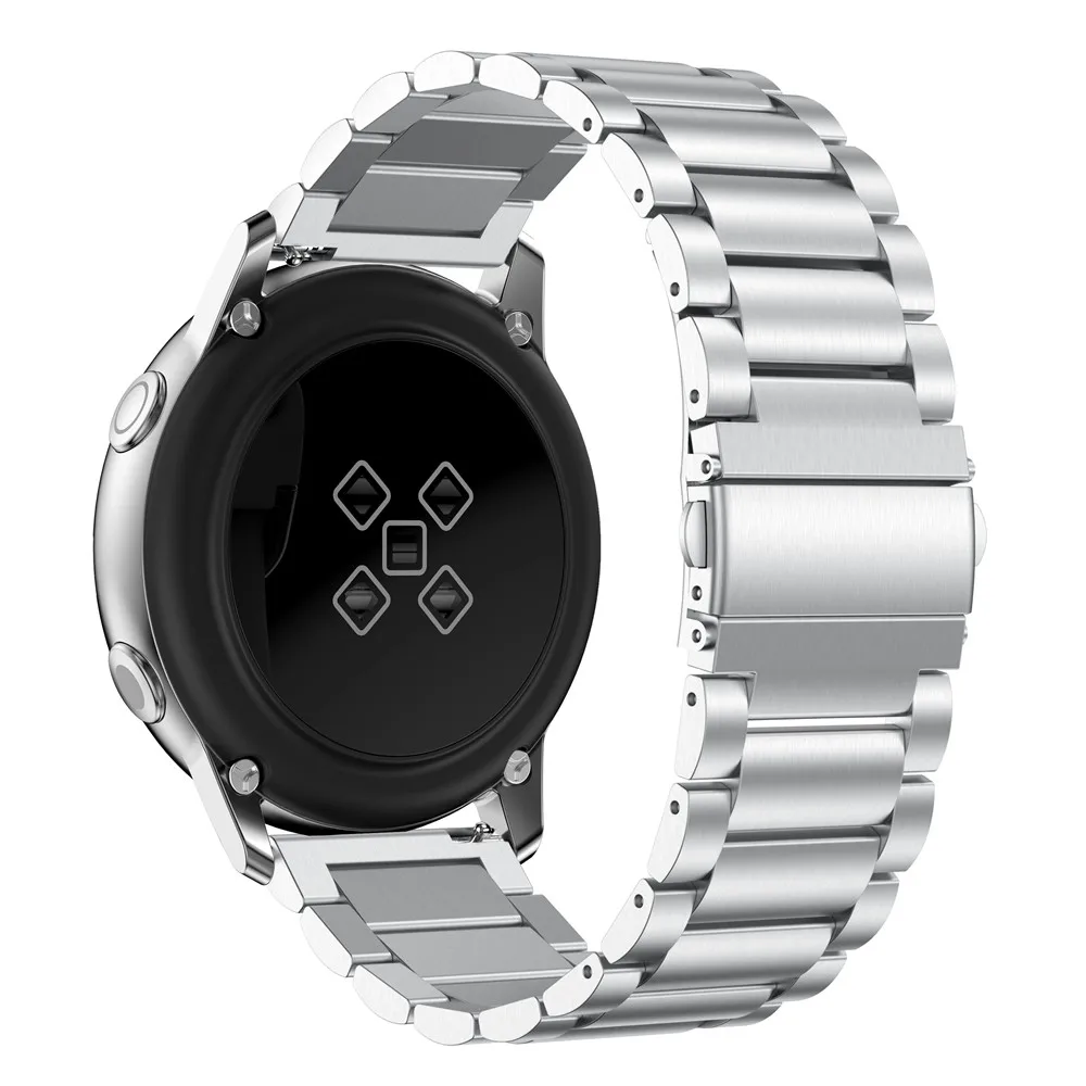 20 мм Миланский ремешок для samsung S2 Sport Band Galaxy Active Watch 42 мм Active 2 40 мм 44 мм браслет из нержавеющей стали ремешок для часов